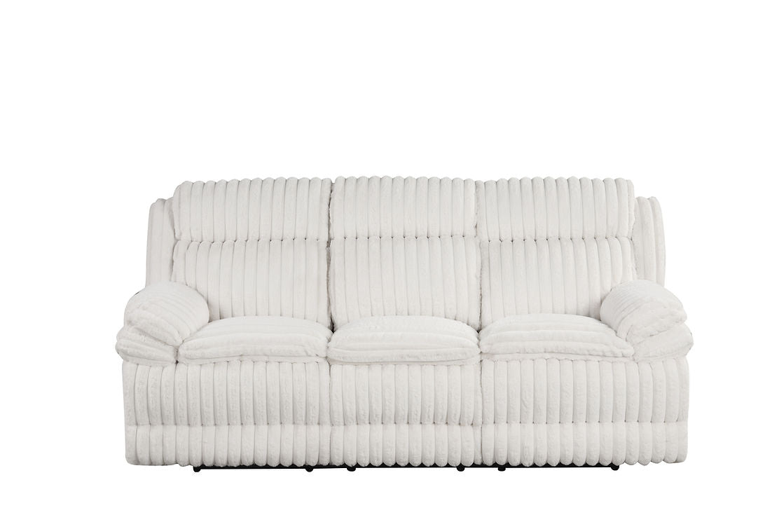 Mellow White 3-Piece Reclining Living Room Set by New Era Innovations at Eve Furniture