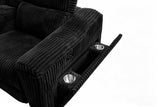 Yash Black 6-Piece Power Reclining Sectional