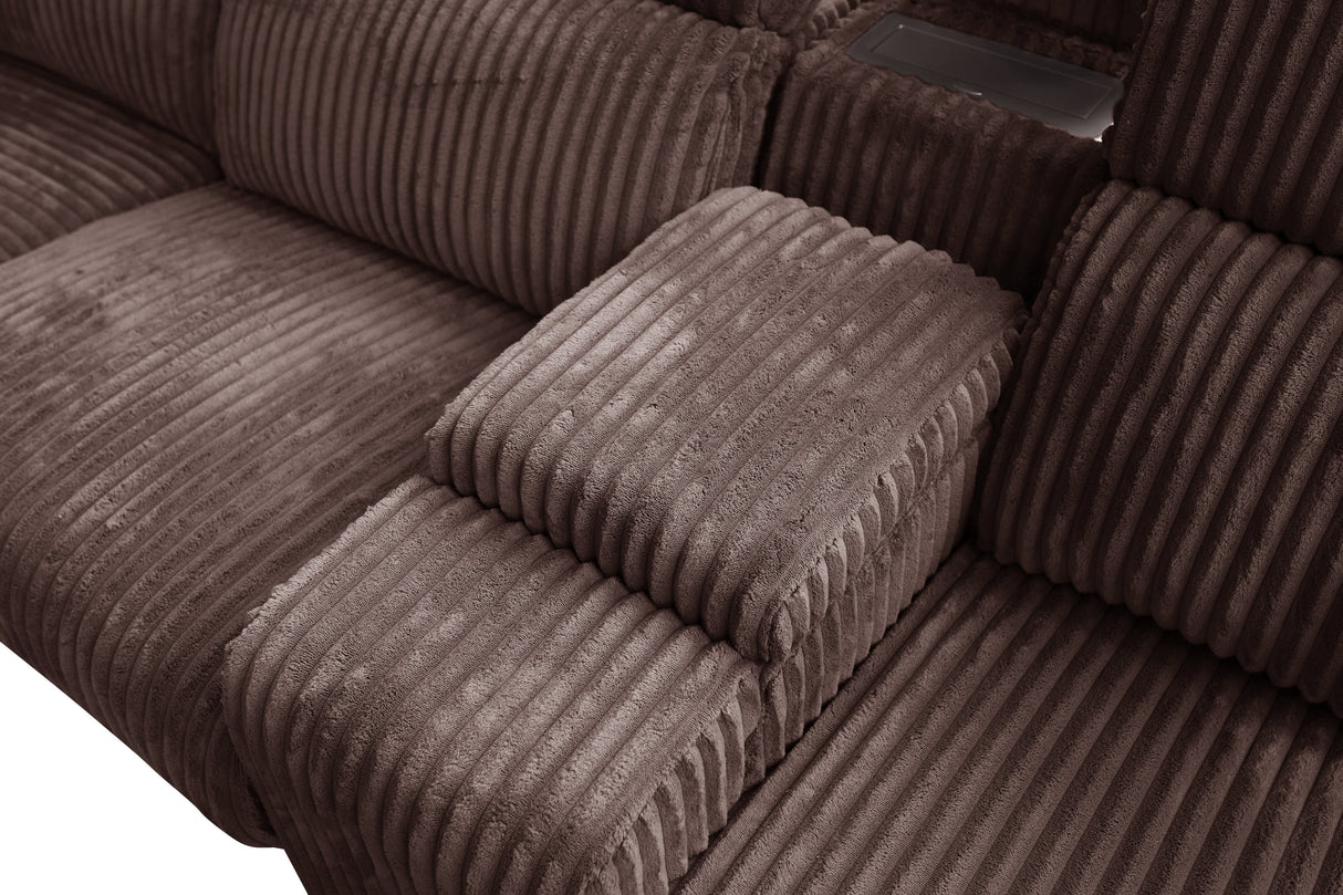 Yash Brown 6-Piece Power Reclining Sectional