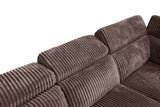 Yash Brown 6-Piece Power Reclining Sectional