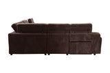 Yash Brown 6-Piece Power Reclining Sectional