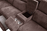 Yash Brown 6-Piece Power Reclining Sectional