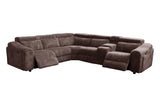 Yash Brown 6-Piece Power Reclining Sectional
