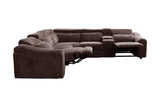 Yash Brown 6-Piece Power Reclining Sectional