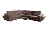 Yash Brown 6-Piece Power Reclining Sectional