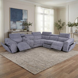 Yash Grey 6-Piece Power Reclining Sectional