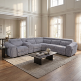 Yash Grey 6-Piece Power Reclining Sectional