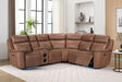 Romi Brown Power Reclining Sectional by New Era Innovations at Eve Furniture