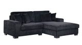 Comfy II Black 2-Piece Right Arm Facing (RAF) Sectional by New Era Innovations at Eve Furniture