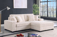 Comfy II Cream 2-Piece Right Arm Facing (RAF) Sectional by New Era Innovations at Eve Furniture