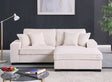 Comfy II Cream 2-Piece Right Arm Facing (RAF) Sectional by New Era Innovations at Eve Furniture