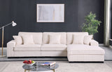 Comfy II Cream 3-Piece Right Arm Facing (RAF) Sectional by New Era Innovations at Eve Furniture