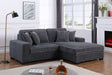Comfy II Grey 2-Piece Right Arm Facing (RAF) Sectional by New Era Innovations at Eve Furniture