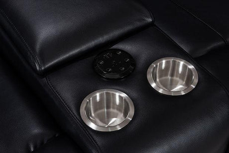 Turbo Black Power Reclining Sectional by New Era Innovations at Eve Furniture