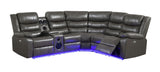 Sonic Grey Power Reclining Sectional by New Era Innovations at Eve Furniture