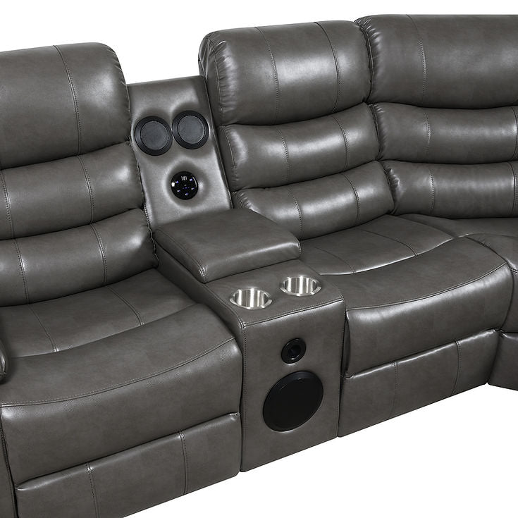 Sonic Grey Power Reclining Sectional by New Era Innovations at Eve Furniture