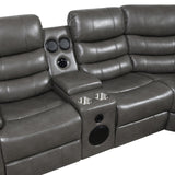 Sonic Grey Power Reclining Sectional by New Era Innovations at Eve Furniture