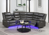 Sonic Grey Power Reclining Sectional by New Era Innovations at Eve Furniture
