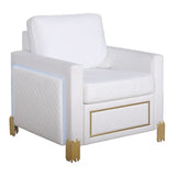 Glamor White Living Room Set by New Era Innovations at Eve Furniture