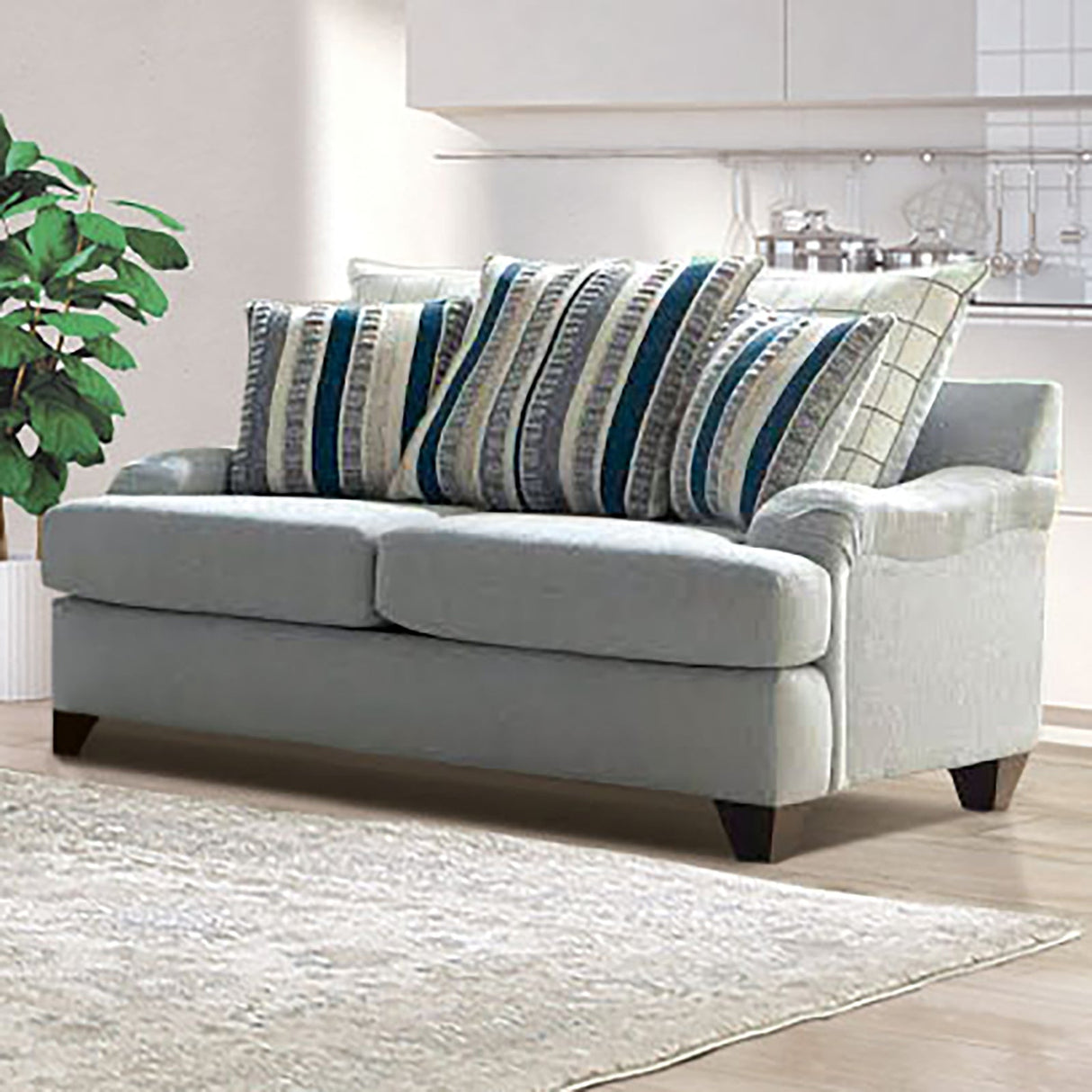 Plaistow Gray Loveseat