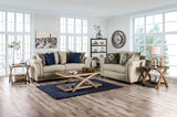 Belsize Beige/Navy Loveseat