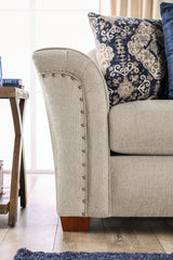 Belsize Beige/Navy Sofa