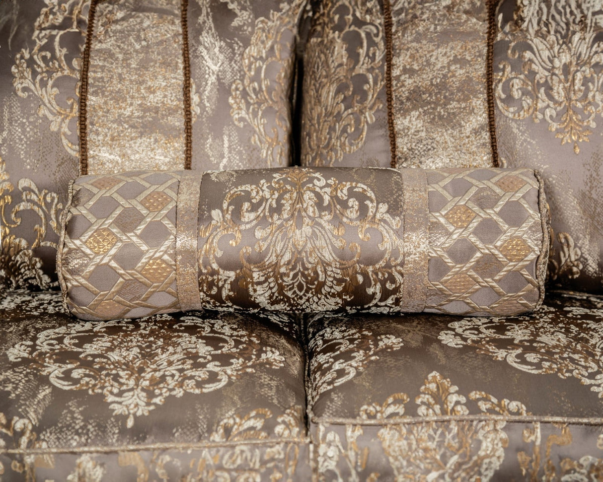 Andalusia Light Brown/Dark Cherry Sofa