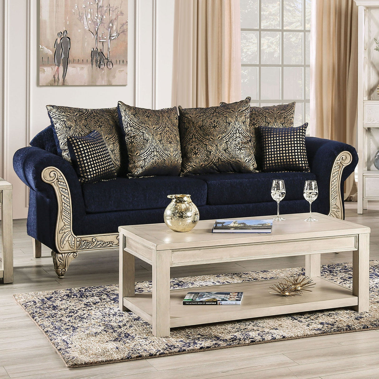 Marinella Royal Blue Sofa