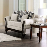 Cassani Light Gray/Walnut Loveseat