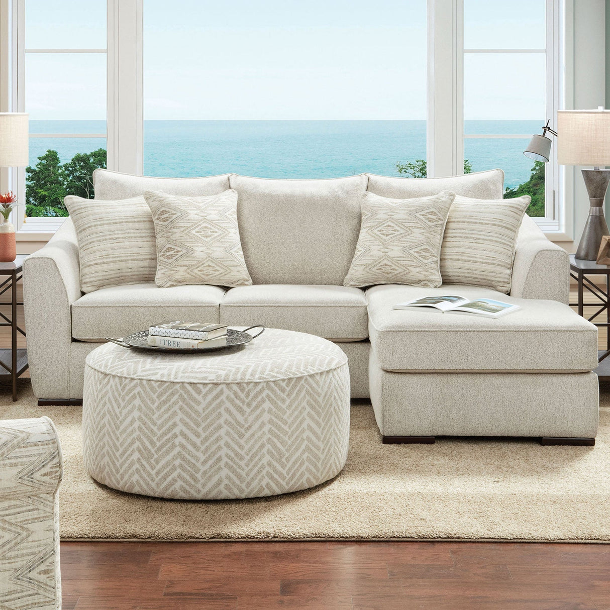 Saltney Ivory Sectional