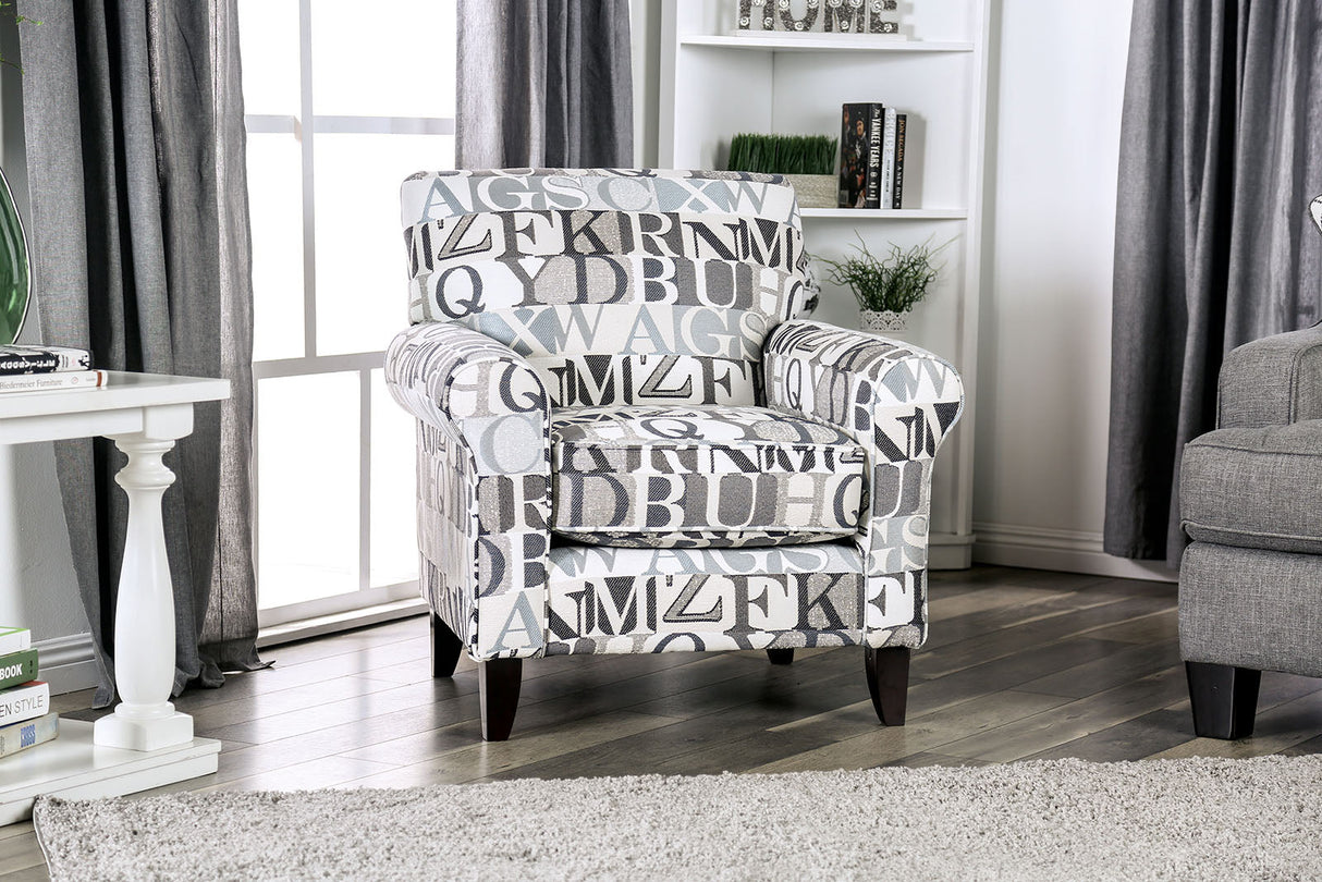 Verne Pattern Letter Chair