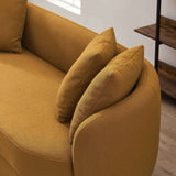 Dylan Modern French Gold Boucle Sofa by Ashcroft Imports at Eve Furniture