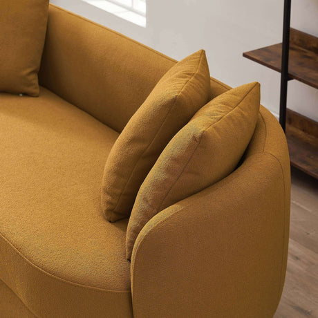 Dylan Modern French Gold Boucle Sofa by Ashcroft Imports at Eve Furniture