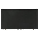 Sadler Black 2-Drawer Accent Cabinet with Glass Doors by Coaster at Eve Furniture