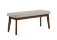 Salerno Beige and Brown Dining Bench by Crown Mark at Eve Furniture