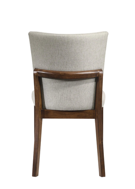 Salerno Beige and Brown Dining Set by Crown Mark at Eve Furniture