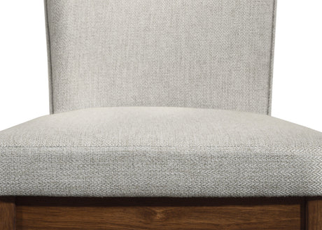 Salerno Beige and Brown Dining Side Chair, Set of 2 by Crown Mark at Eve Furniture