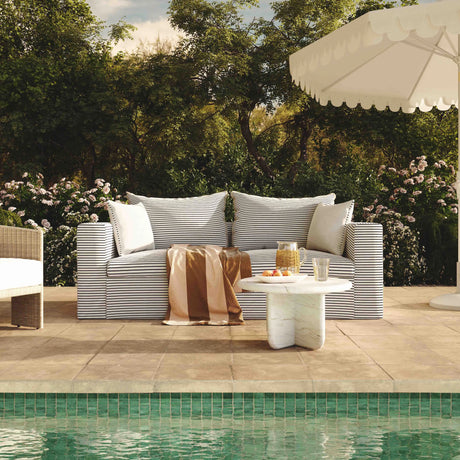 Salty Striped Outdoor Sofa by TOV Furniture at Eve Furniture