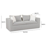Salty Striped Outdoor Sofa by TOV Furniture at Eve Furniture
