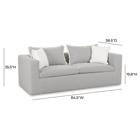 Salty Striped Outdoor Sofa by TOV Furniture at Eve Furniture