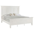 Sandy Beach Cream White Eastern King Panel Bed by Coaster at Eve Furniture