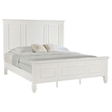 Sandy Beach Cream White Eastern King Panel Bed by Coaster at Eve Furniture