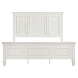 Sandy Beach Cream White Eastern King Panel Bed by Coaster at Eve Furniture