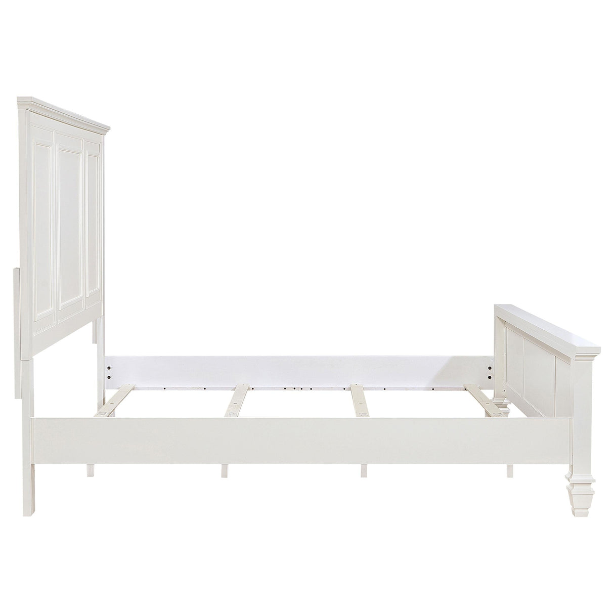 Sandy Beach Cream White Eastern King Panel Bed by Coaster at Eve Furniture