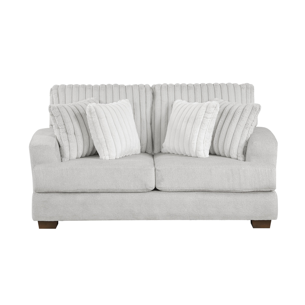 Santiago Light Gray Loveseat by Homelegance at Eve Furniture