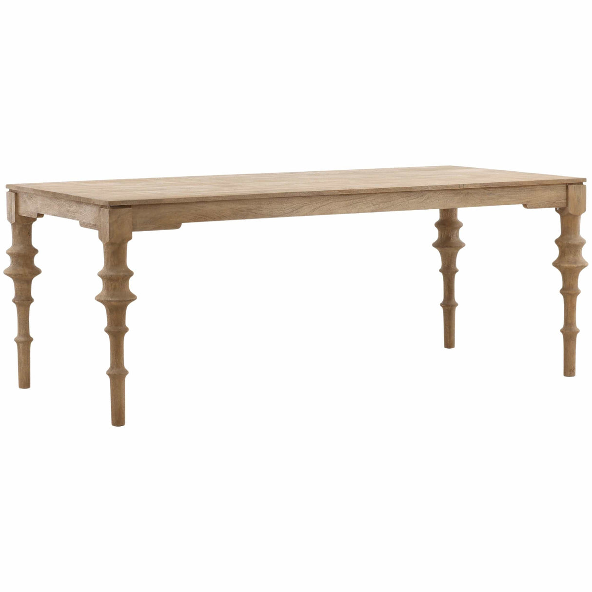 Savin Dining Table, Natural by Dovetail at Eve Furniture