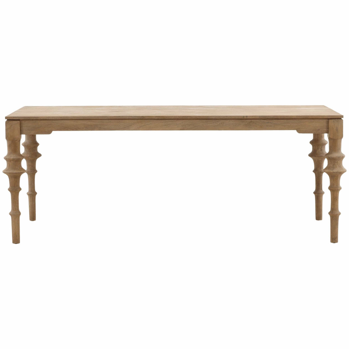 Savin Dining Table, Natural by Dovetail at Eve Furniture