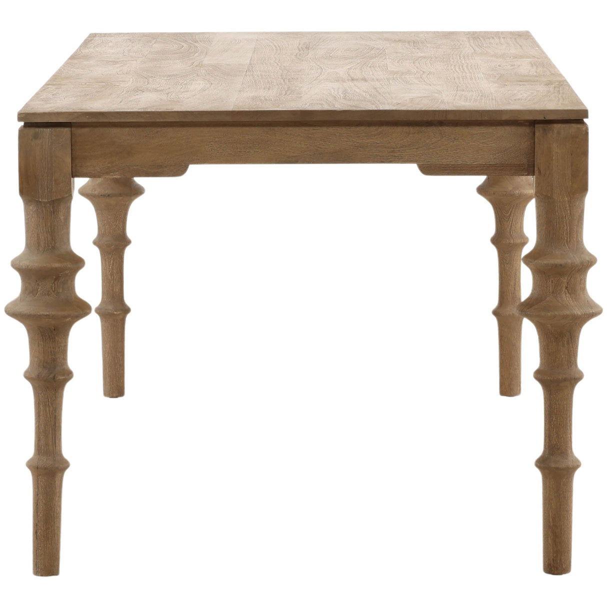 Savin Dining Table, Natural by Dovetail at Eve Furniture