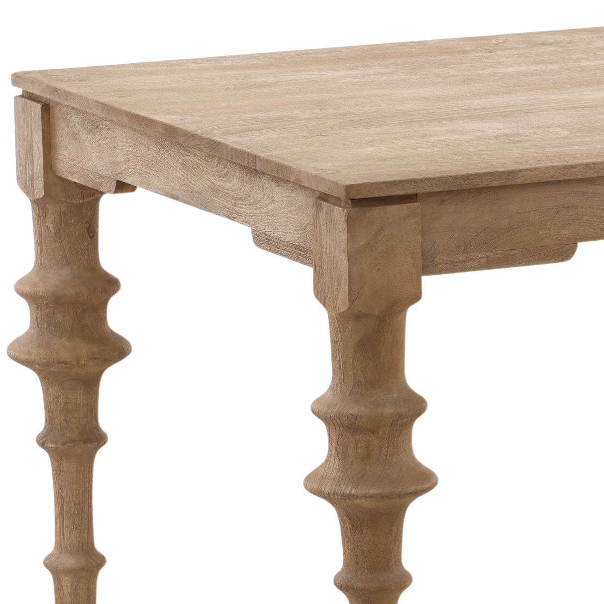 Savin Dining Table, Natural by Dovetail at Eve Furniture
