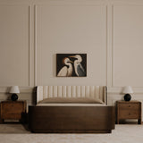 Scarlette Cream King Bed by Moe's Home at Eve Furniture